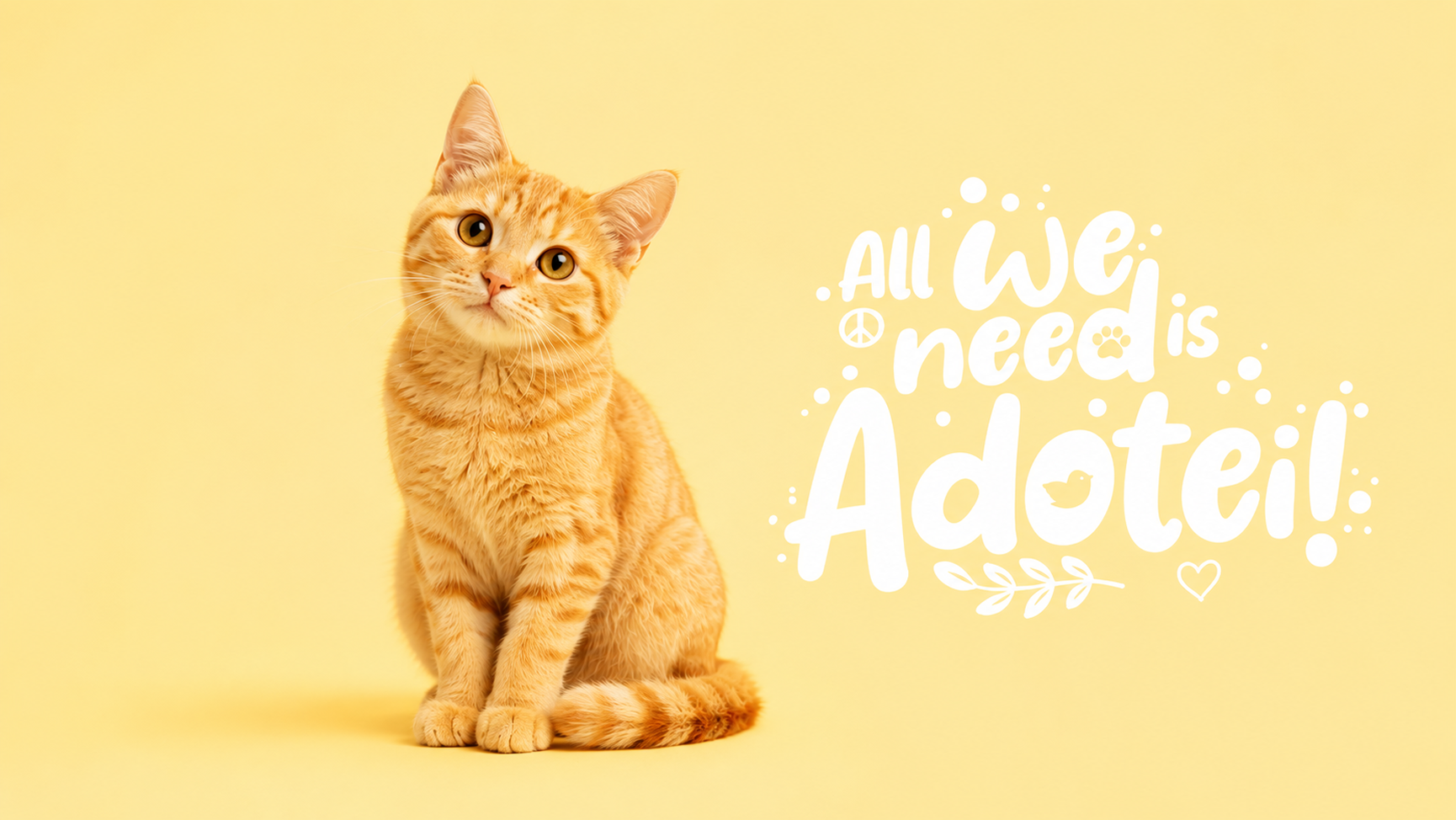 Gato laranja — All we need is Adotei!